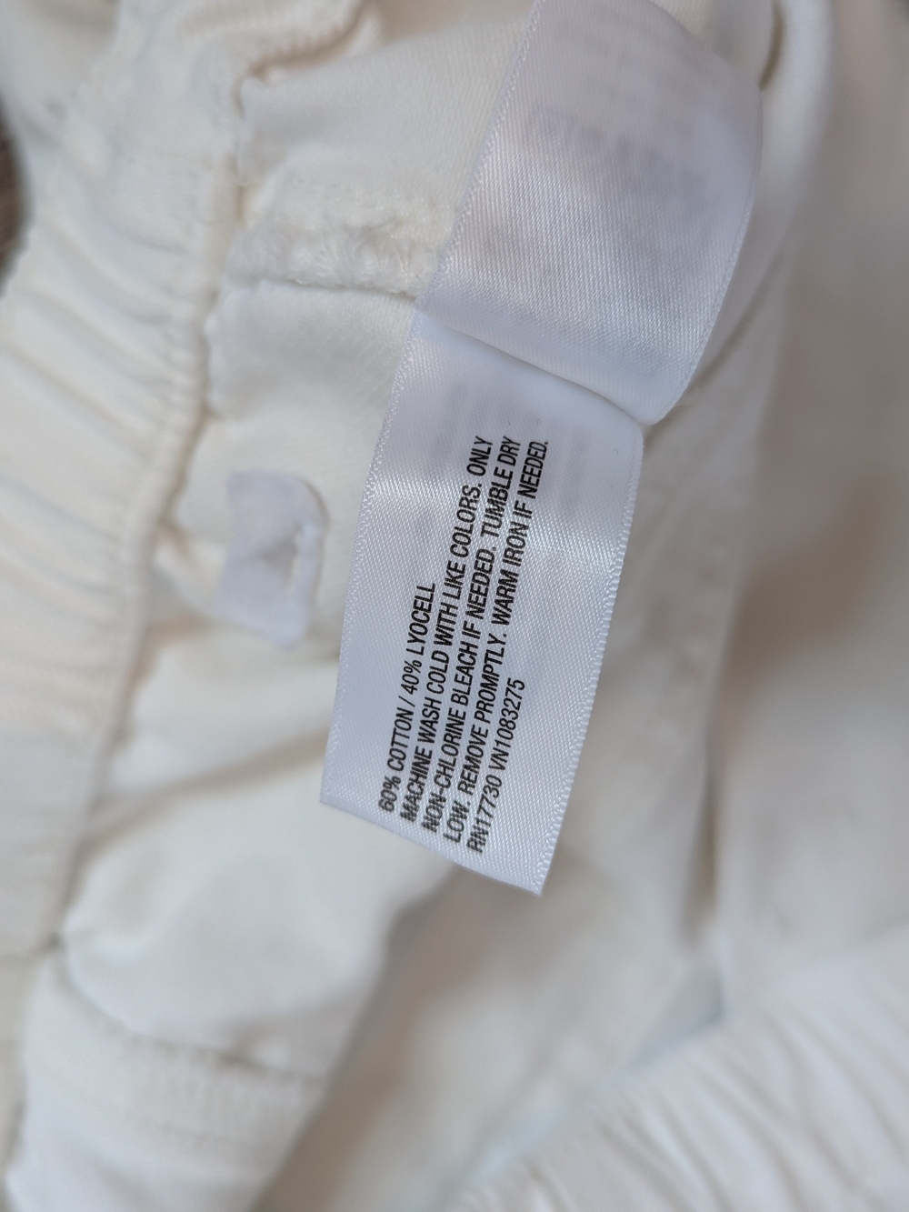 NWT White Pull On Utility Jeans Size 12 Universal Thread Quiet Luxury Coastal - Picture 4 of 10